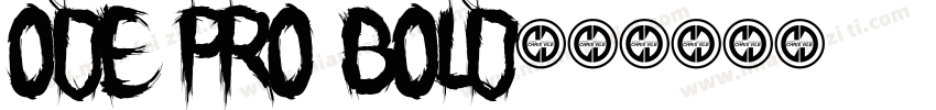 ode Pro bold字体转换